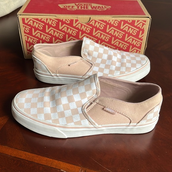 Vans Asher Checkerboard Sepia Rose Women’s size 9.5. Like New used condition. - Picture 5 of 10